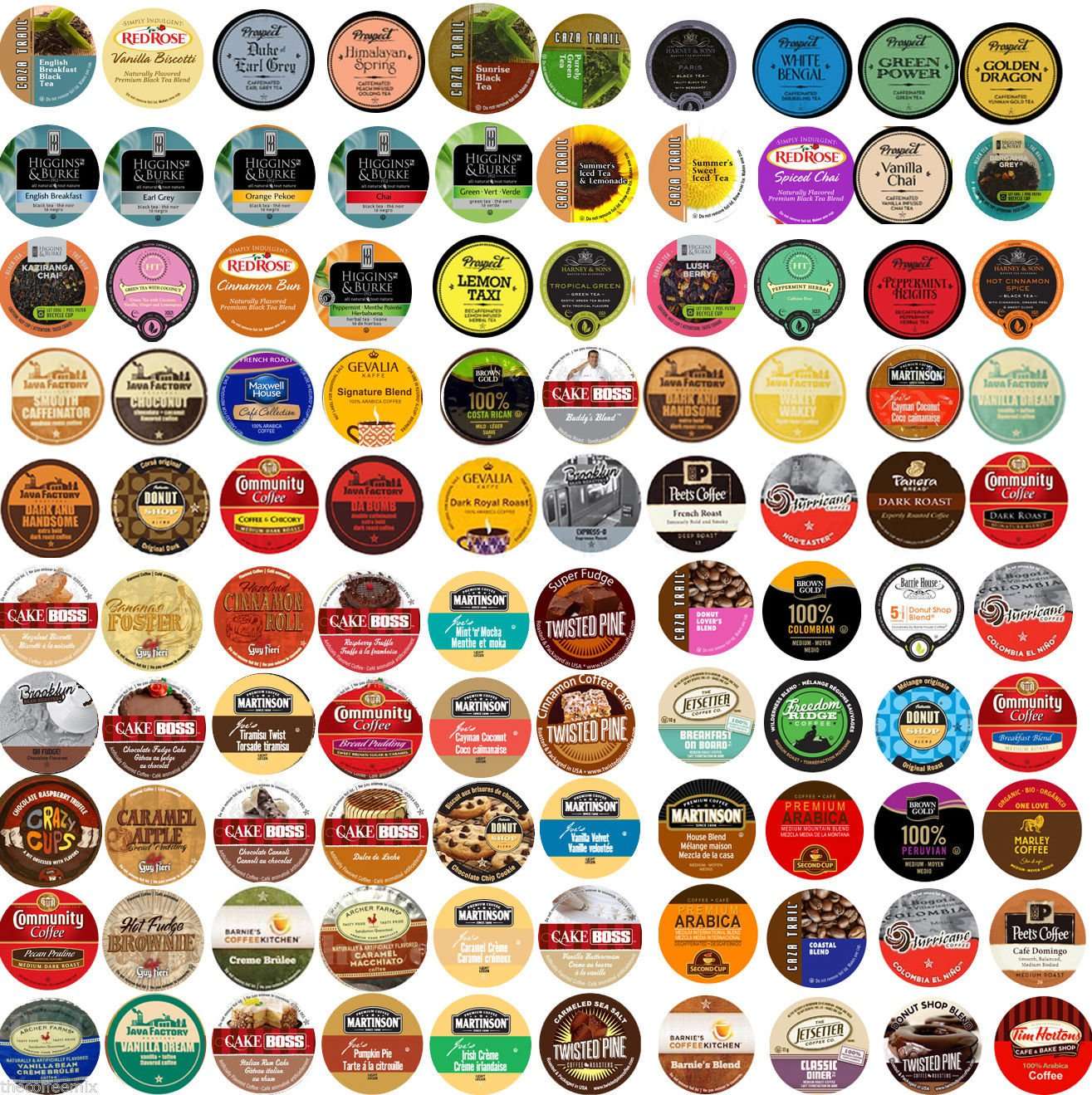 120 Cup Super Variety Sampler! 100 Different Flavors! No ...