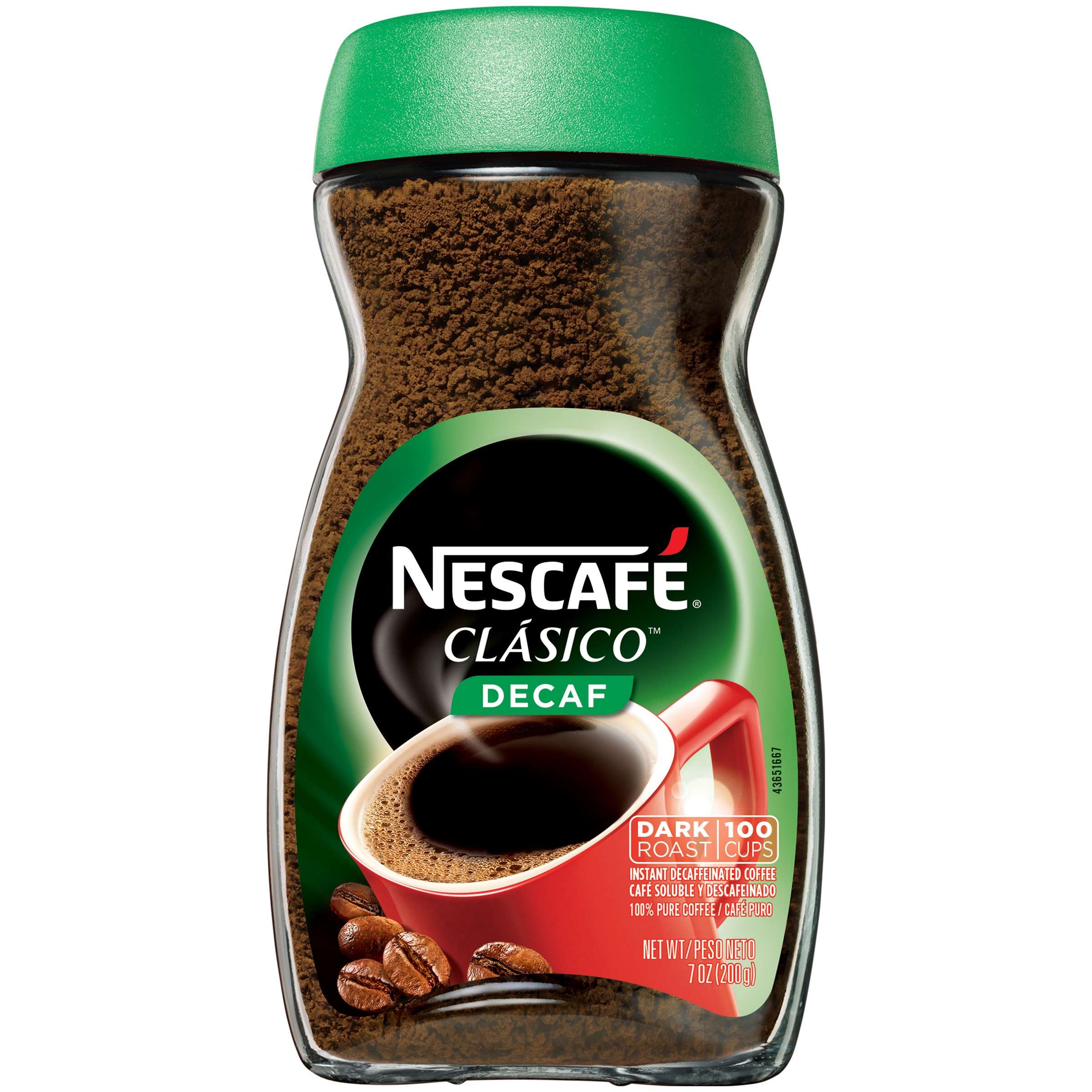 (2 Pack) NESCAFE CLASICO Decaf Instant Coffee 7 oz. Jar