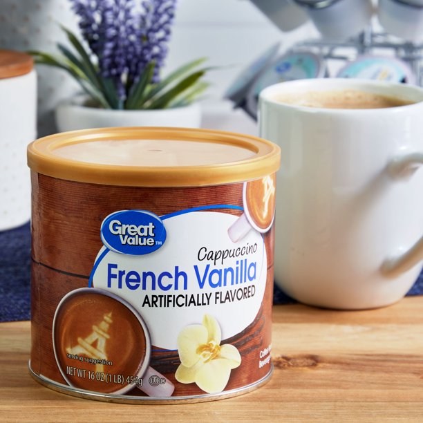 (3 Pack) Great Value Cappuccino Beverage Mix, French Vanilla, 16 oz ...