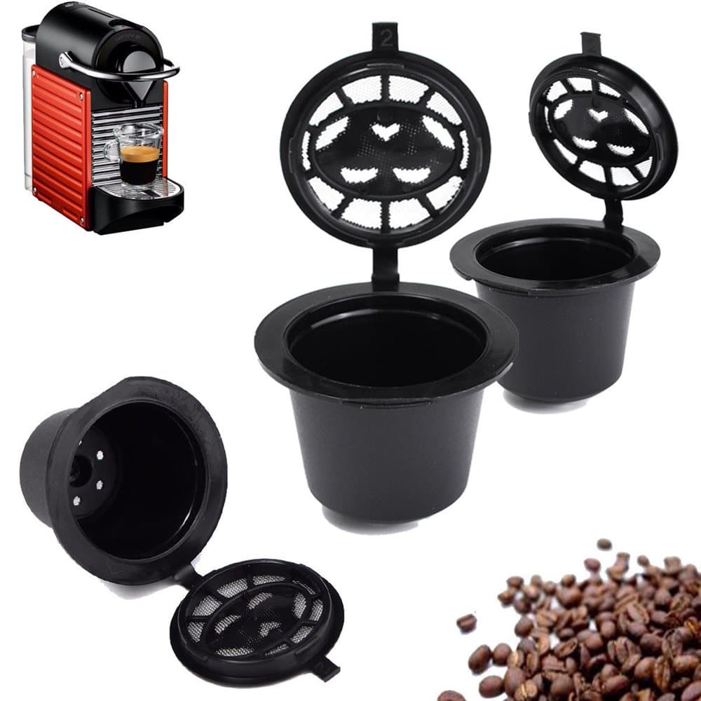 4x Refillable Reusable Coffee Capsules Pods For Nespresso Original Line ...