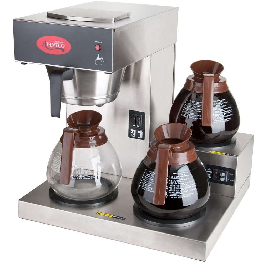 Avantco C30 Pourover Commercial Coffee Maker with 3 ...