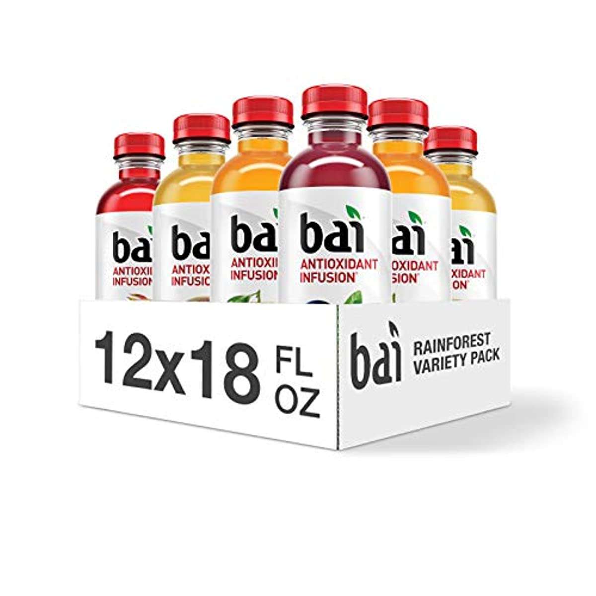 Bai Flavored Water Rainforest Variety Pack Antioxidant ...
