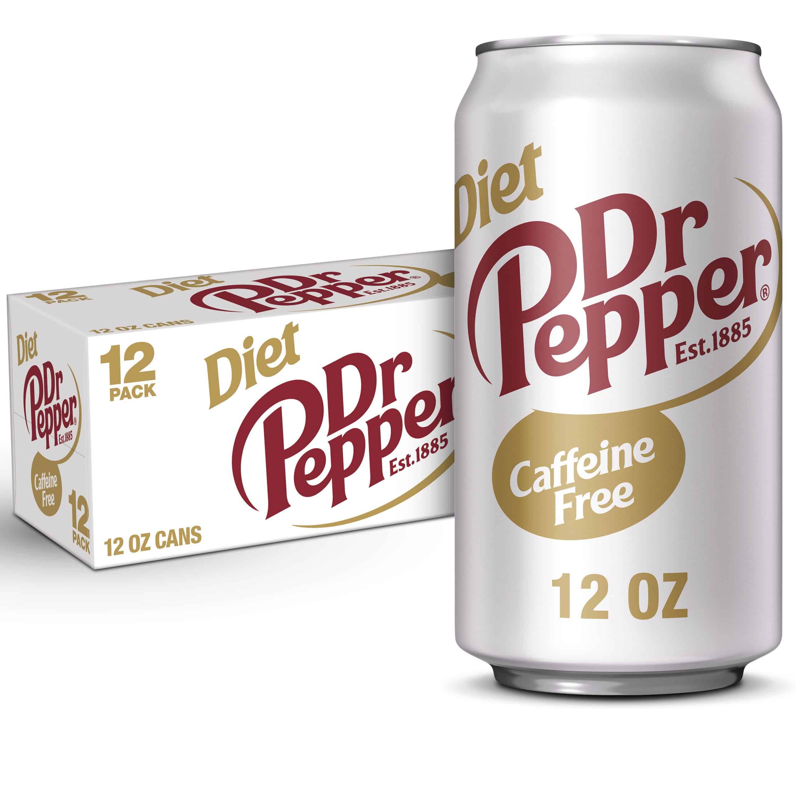 Caffeine Free Diet Dr Pepper, 12 fl oz cans, 12 pack