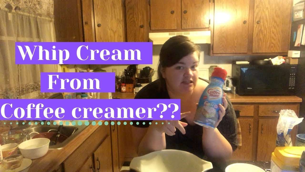 Can you make Whip Cream out of Coffee Creamer?