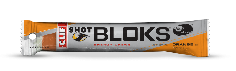 Clif Shot Bloks Orange w/ Caffeine 2.12 oz (18 Pack)