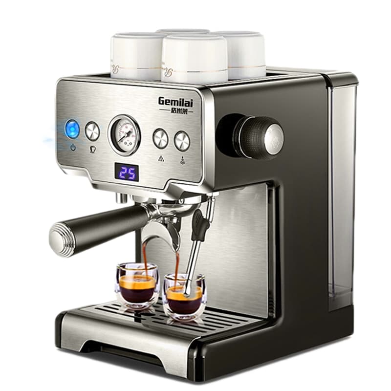 Commercial Coffee Maker Semi automatic Italian Coffee Machine 1.7L ...