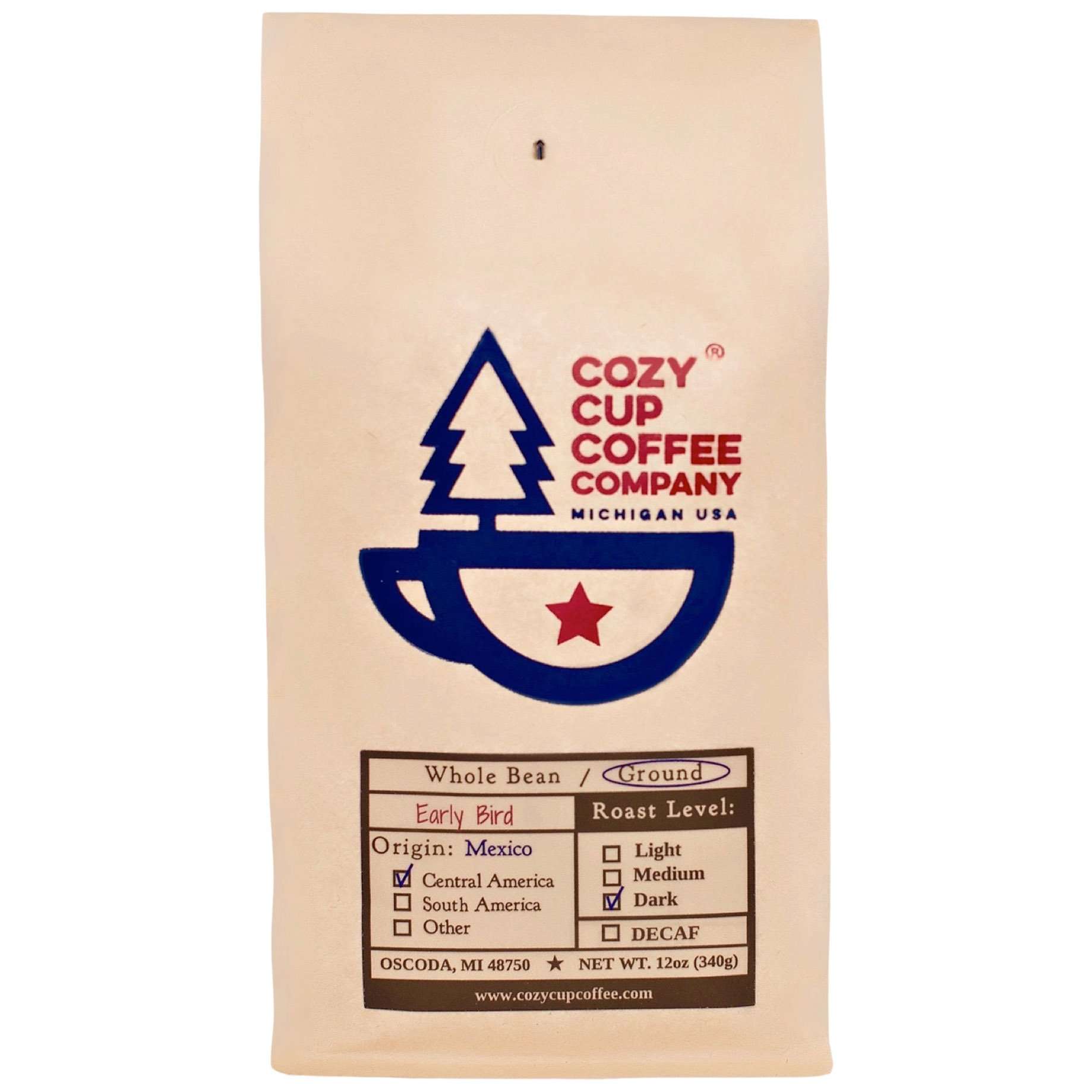 Cozy Cup Coffee Company, Early Bird Dark Roast, Ground ...