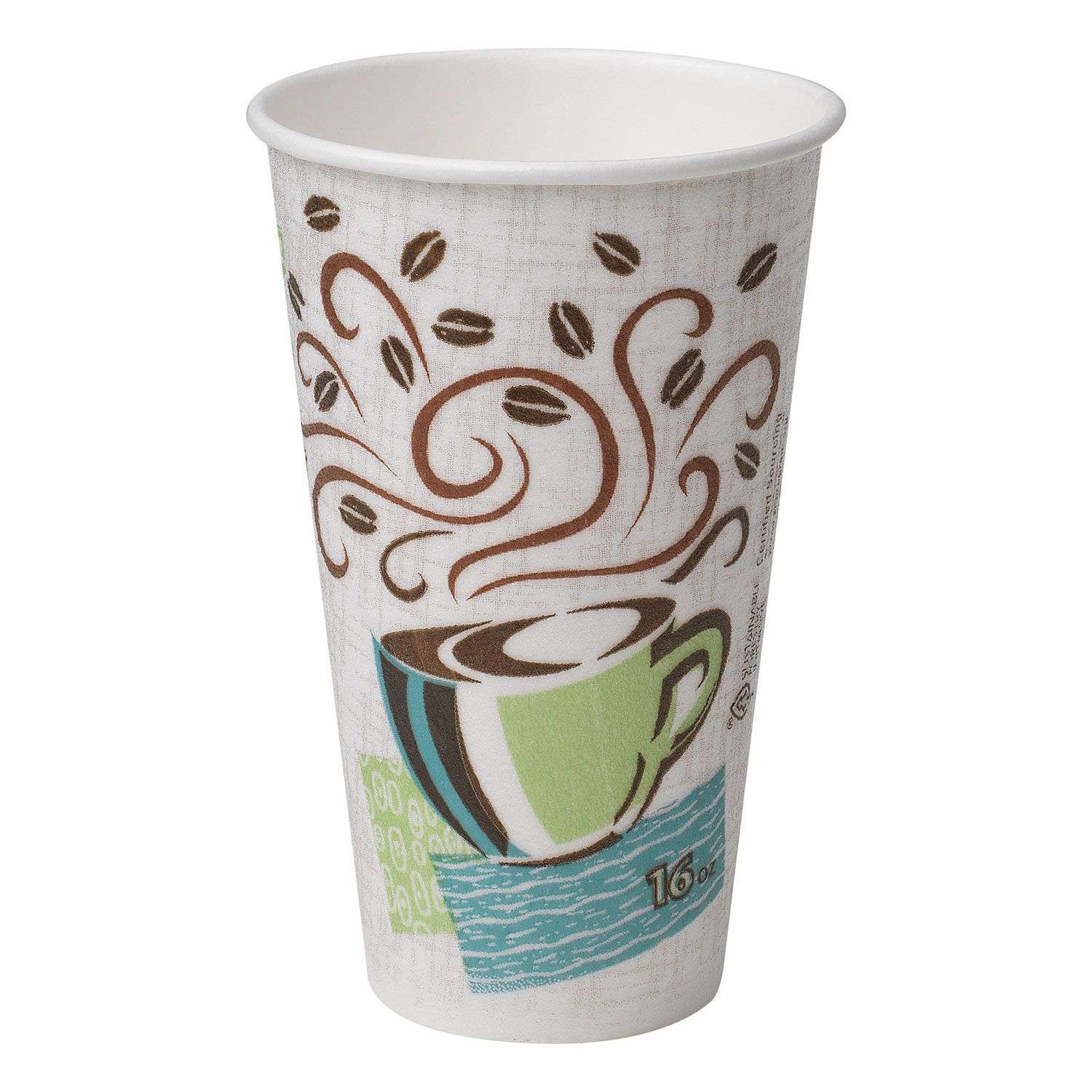 Dixie Perfec Touch Insulated Paper Cups Coffee 16 oz 50 ct ...