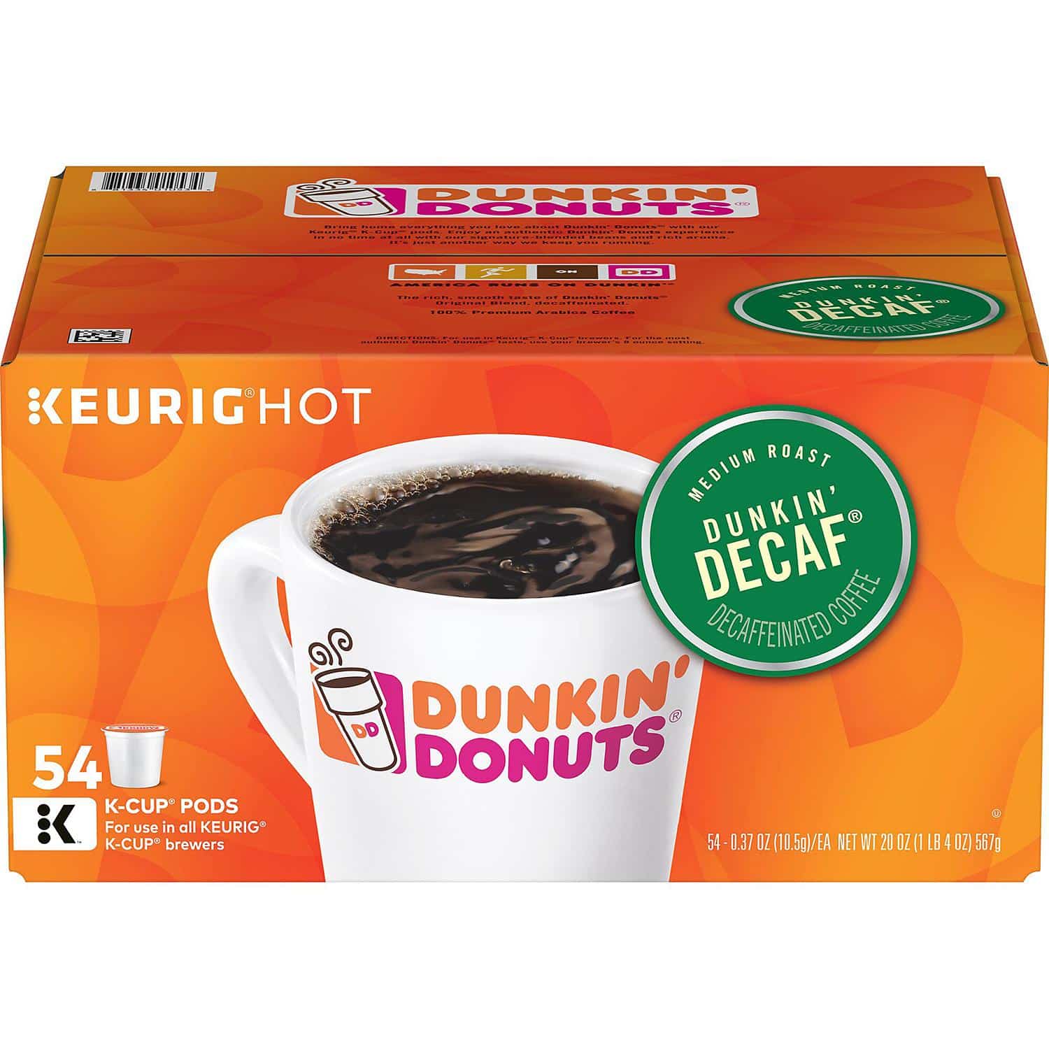 Dunkin Donuts Decaf Coffee Caffeine / Dunkin Cold Brew Medium Roast ...