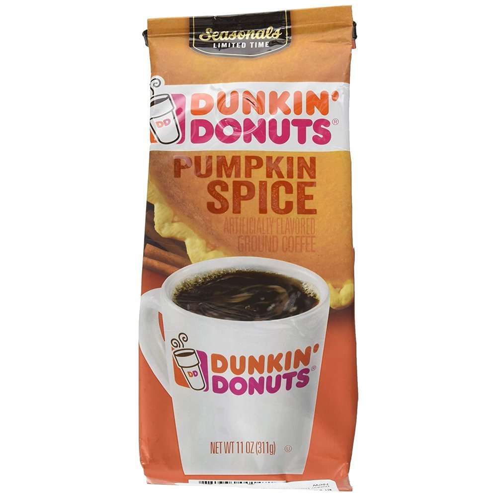 Dunkin Donuts Pumpkin Spice Flavored Ground Coffee, 11 ...