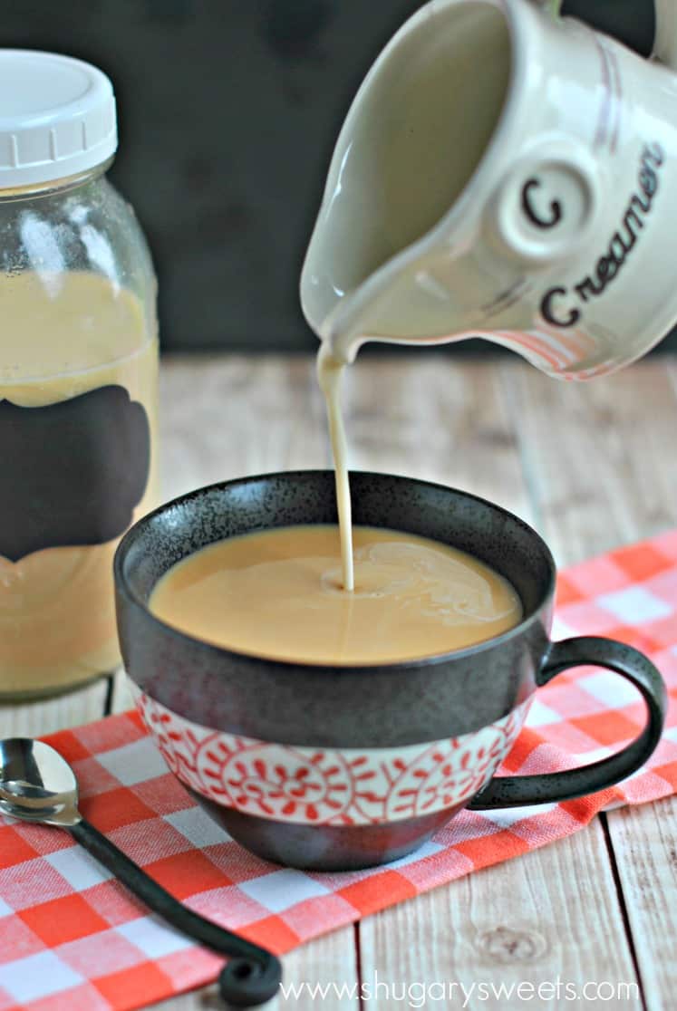 Easy homemade Creme Brulee Coffee Creamer recipe