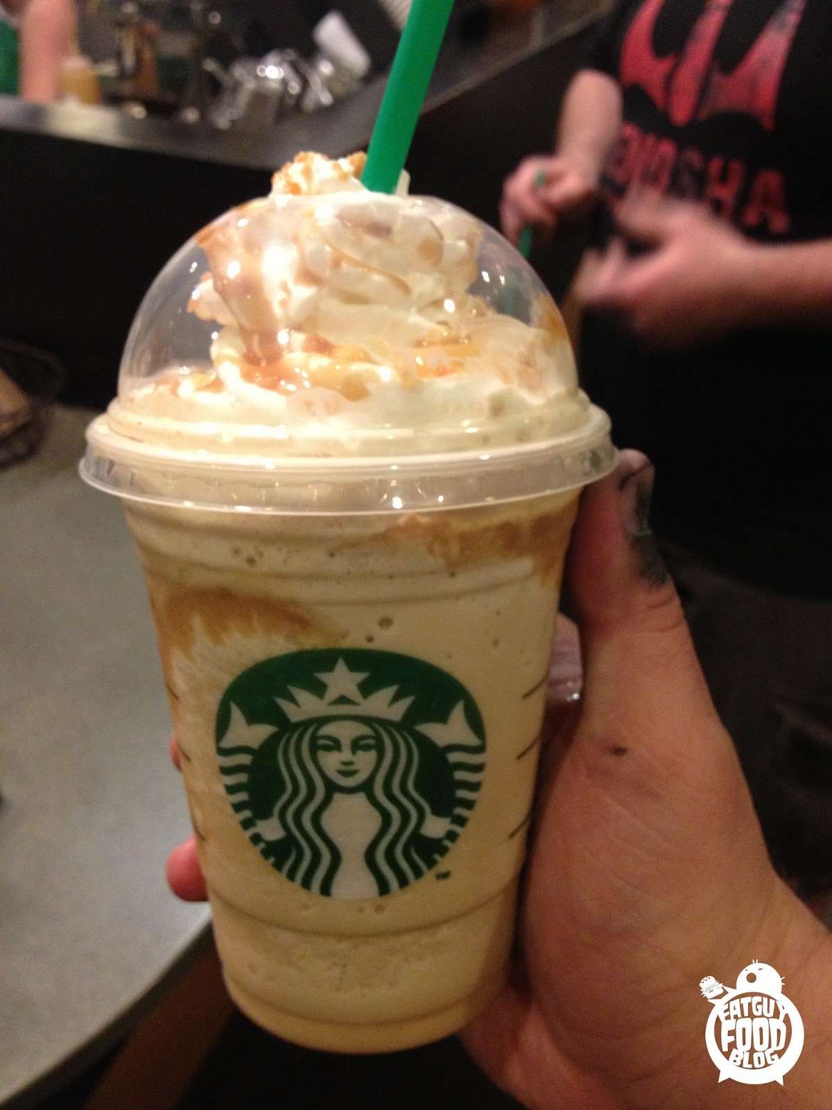 FATGUYFOODBLOG: Starbucks Caramel Ribbon Crunch Frappuccino