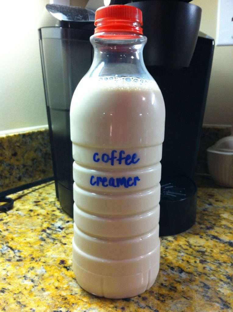 Home Made Coffee Creamer With Several Flavor Combinations