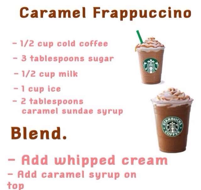 How To Make A Home made Caramel Frappé From Starbucks by ...
