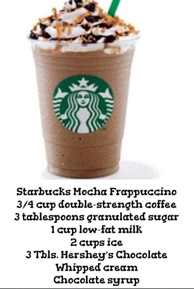 How To Make A Starbucks Mocha Frappuccino!All you do is ...