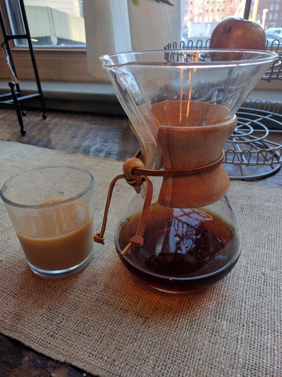 How to make cold brewed coffee using a Chemex