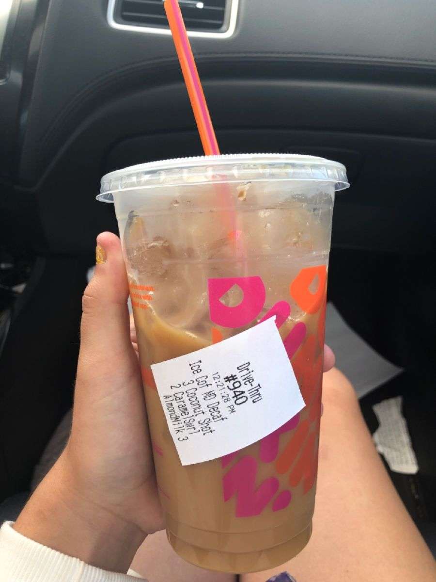 How To Make Dunkin Donuts Iced Coffee With Caramel Swirl ...