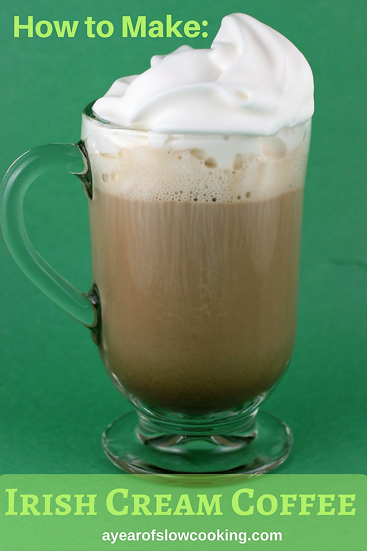 How to Make Irish Cream Coffee in the Slow Cooker