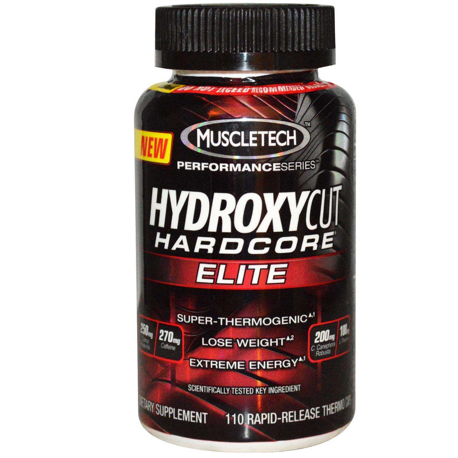 HYDROXYCUT HARDCORE ELITE (110 Veggie Capsules) Endorsed ...