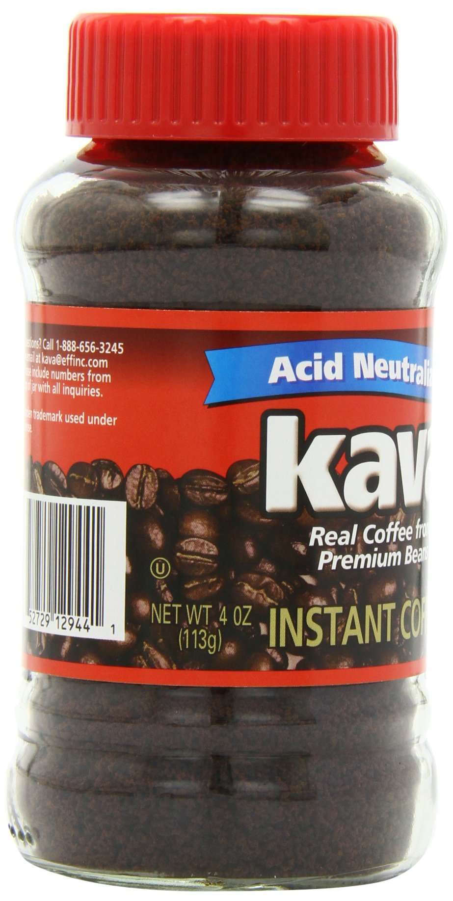 Kava Reduced Acid Instant Coffee, 4 Oz, (Pack Of 3) on ...