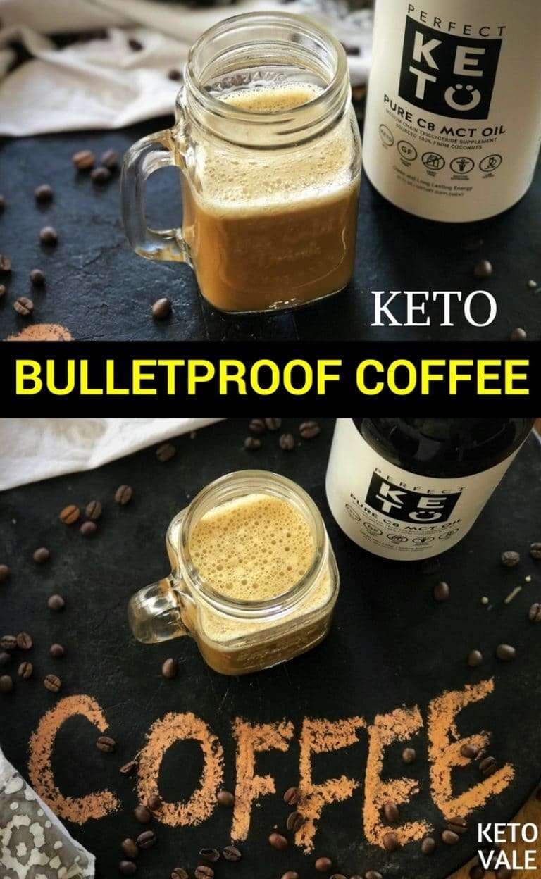 Keto Bulletproof Coffee with Butter and MCT Oil