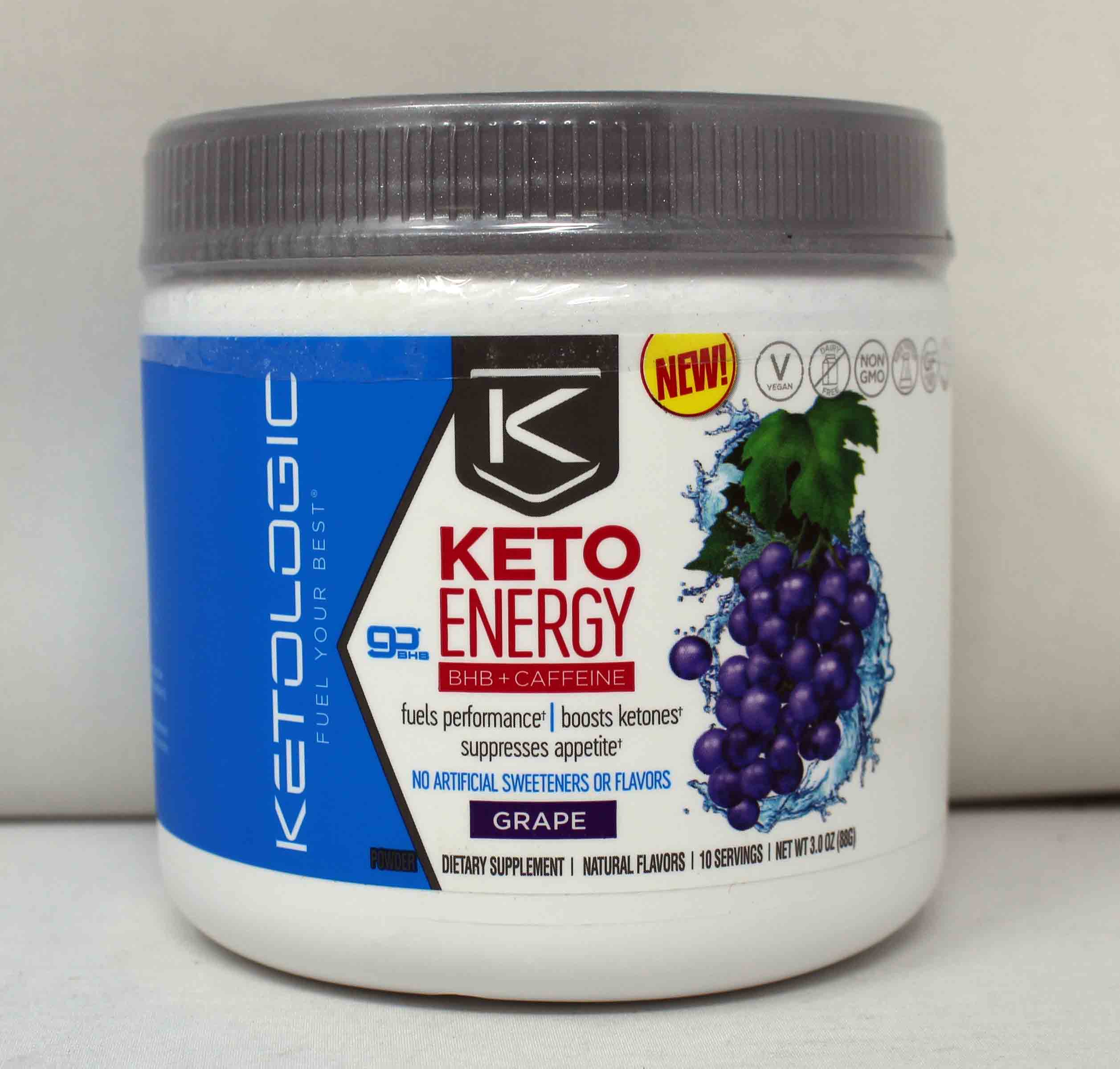 Keto Logic Keto Energy BHB + Caffeine Dietary Supplement ...