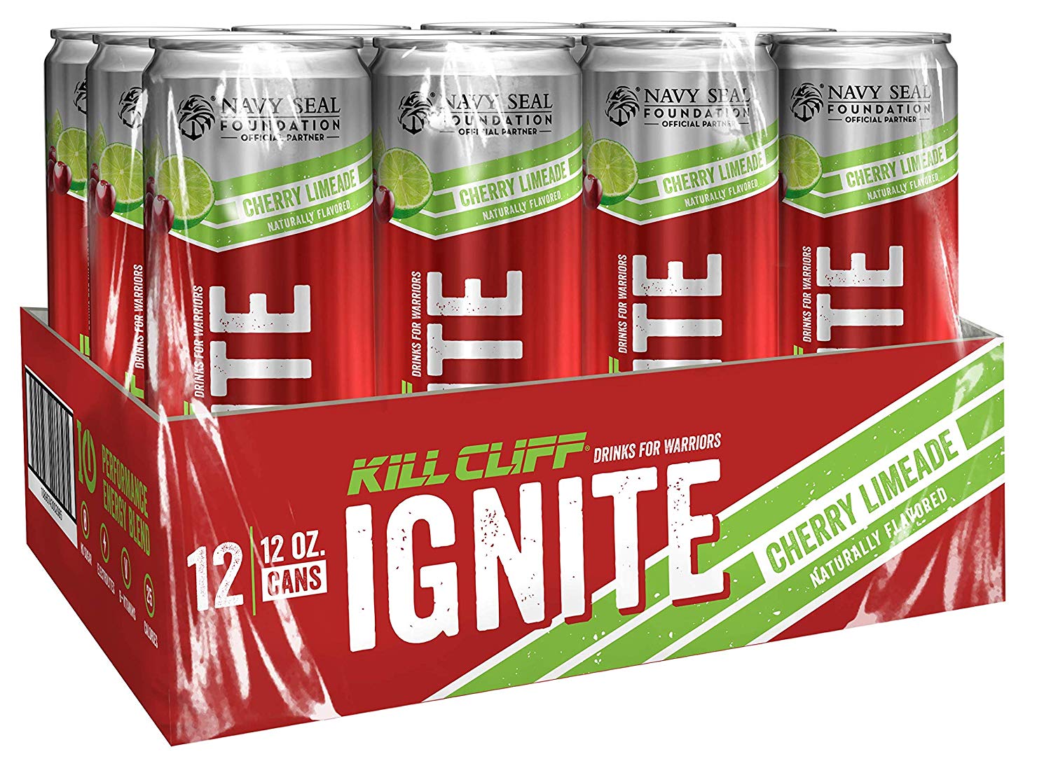 Kill Cliff Ignite Cherry Limeade Healthy Energy Drink, Natural Caffeine ...