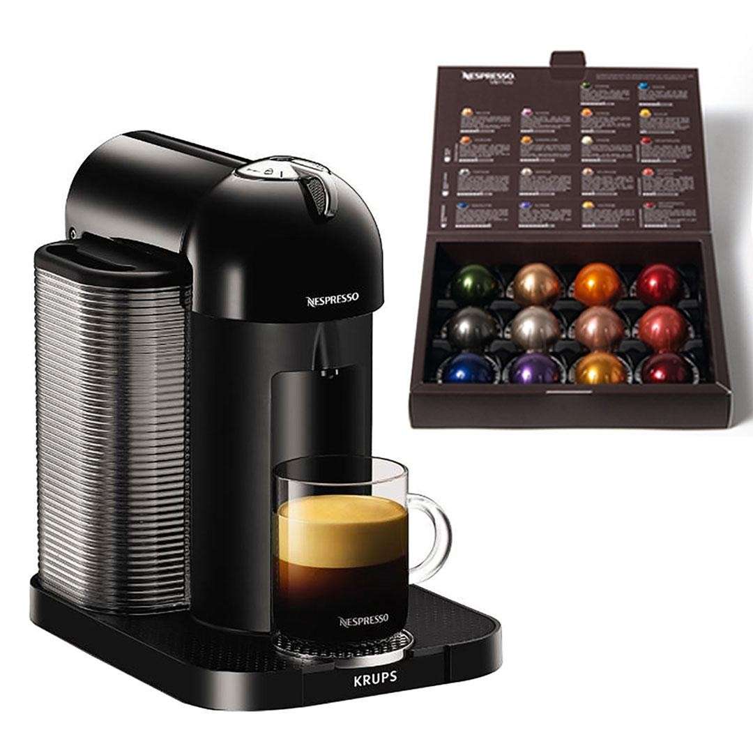 Krups Nespresso Vertuo XN901840 Coffee Machine With Coffee Pods 19 Bar ...