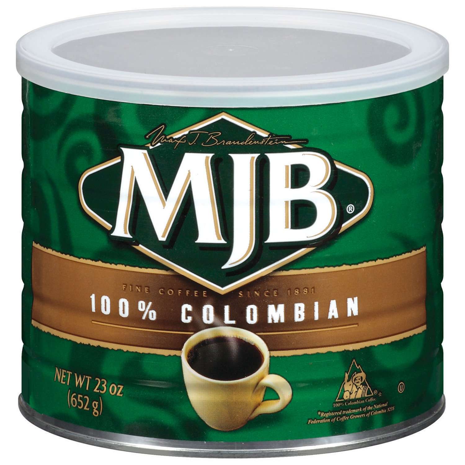 MJB 100% Colombian Ground Coffee, 23 Ounce Can