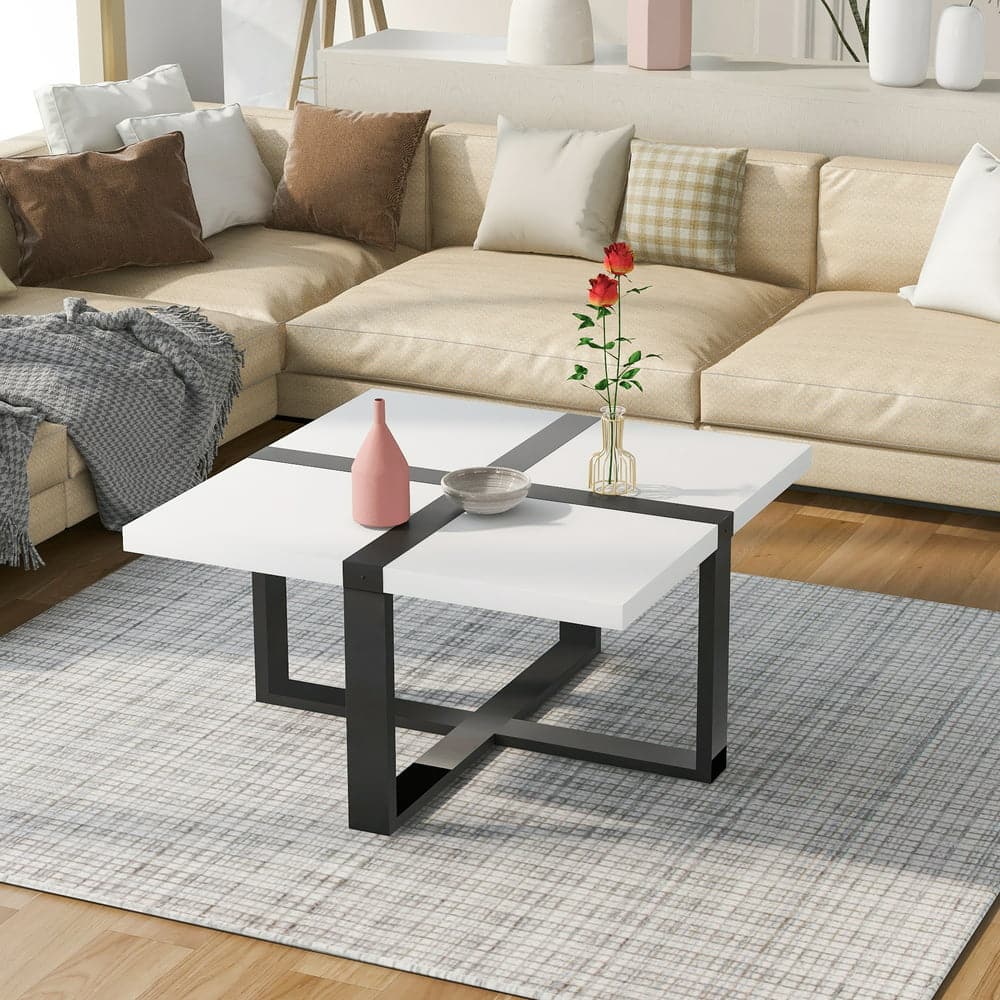 Modern Coffee Table with Crossed