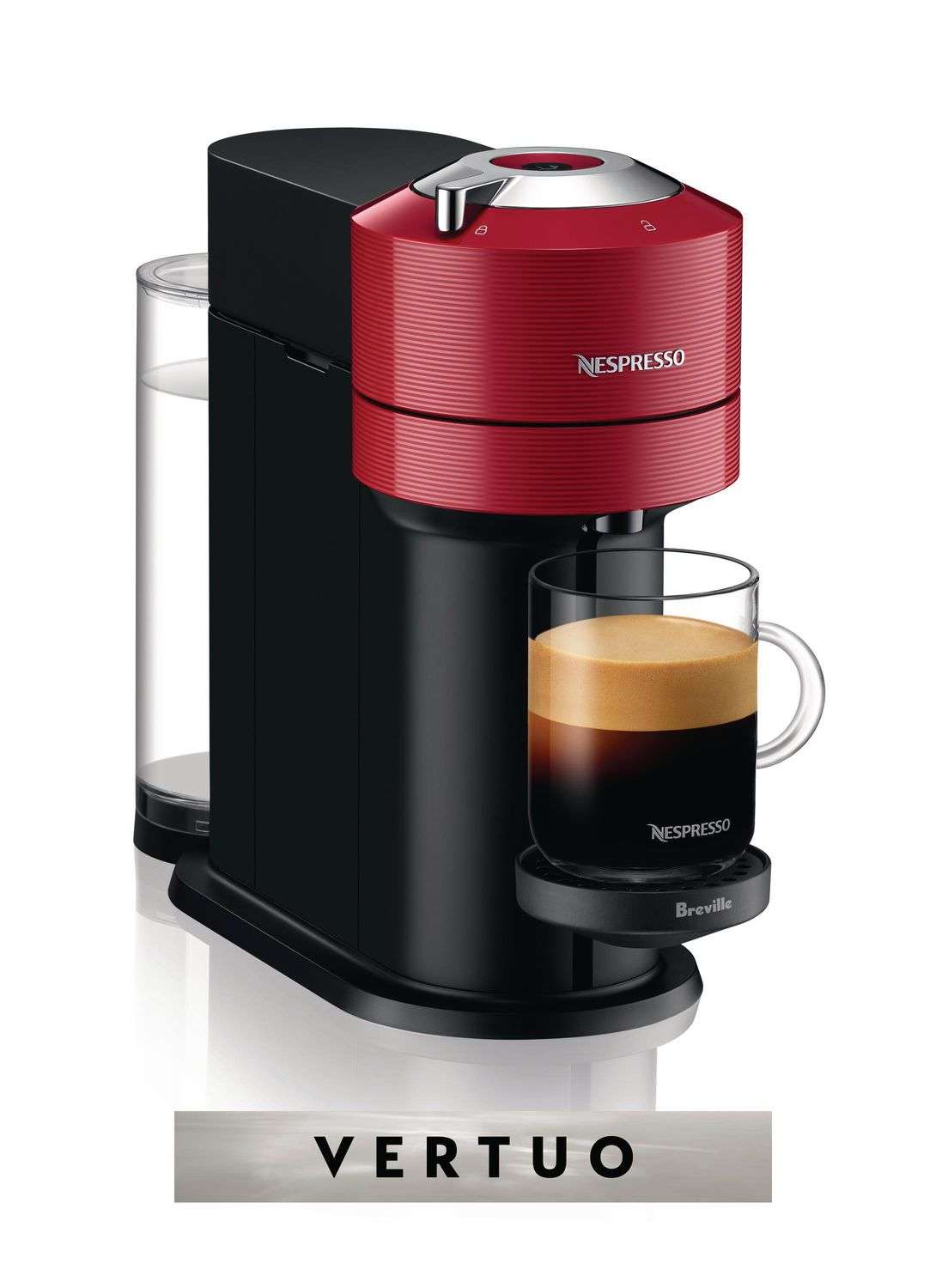Nespresso Vertuo Next Coffee and Espresso Machine by Breville, Cherry ...