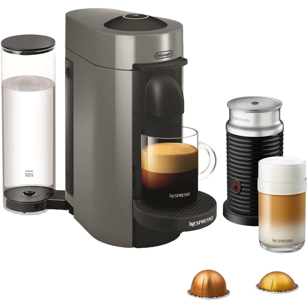 Nespresso VertuoPlus Coffee and Espresso Maker Bundle with Aeroccino ...