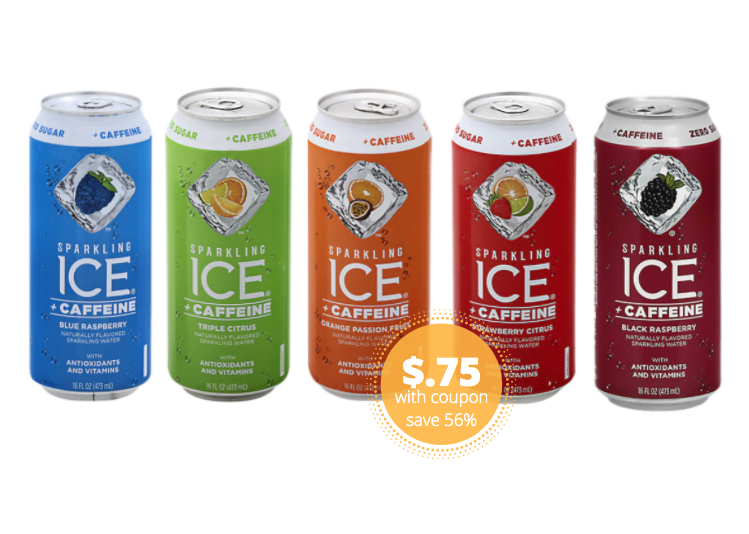 NEW Sparkling Ice + Caffeine Sparkling Water, Just $.75 a ...