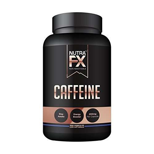 NutraFX Caffeine Pills 200mg Natural Energy and Focus ...