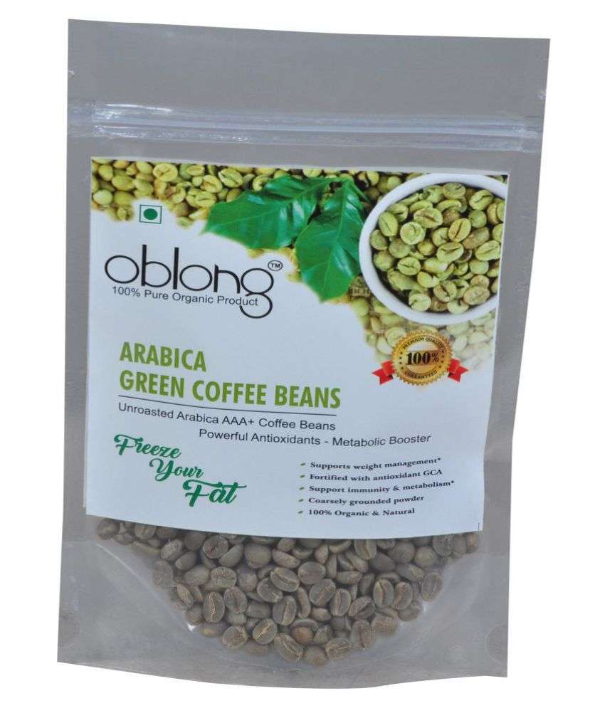 Oblong Premium Quality Green Coffee Beans 100 gm ...
