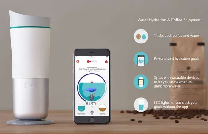 Ozmo Smart Cup Measures Water Intake To Keep You Hydrated ...