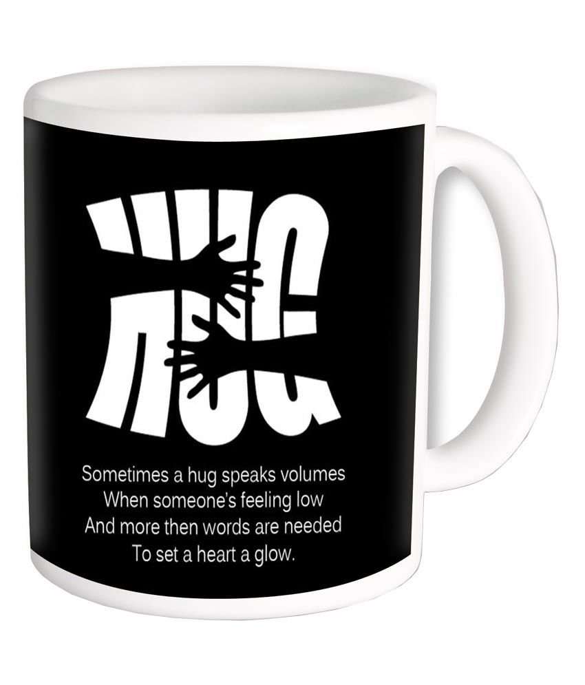 Photogiftsindia Ceramic Happy Hug Day Coffee Mug
