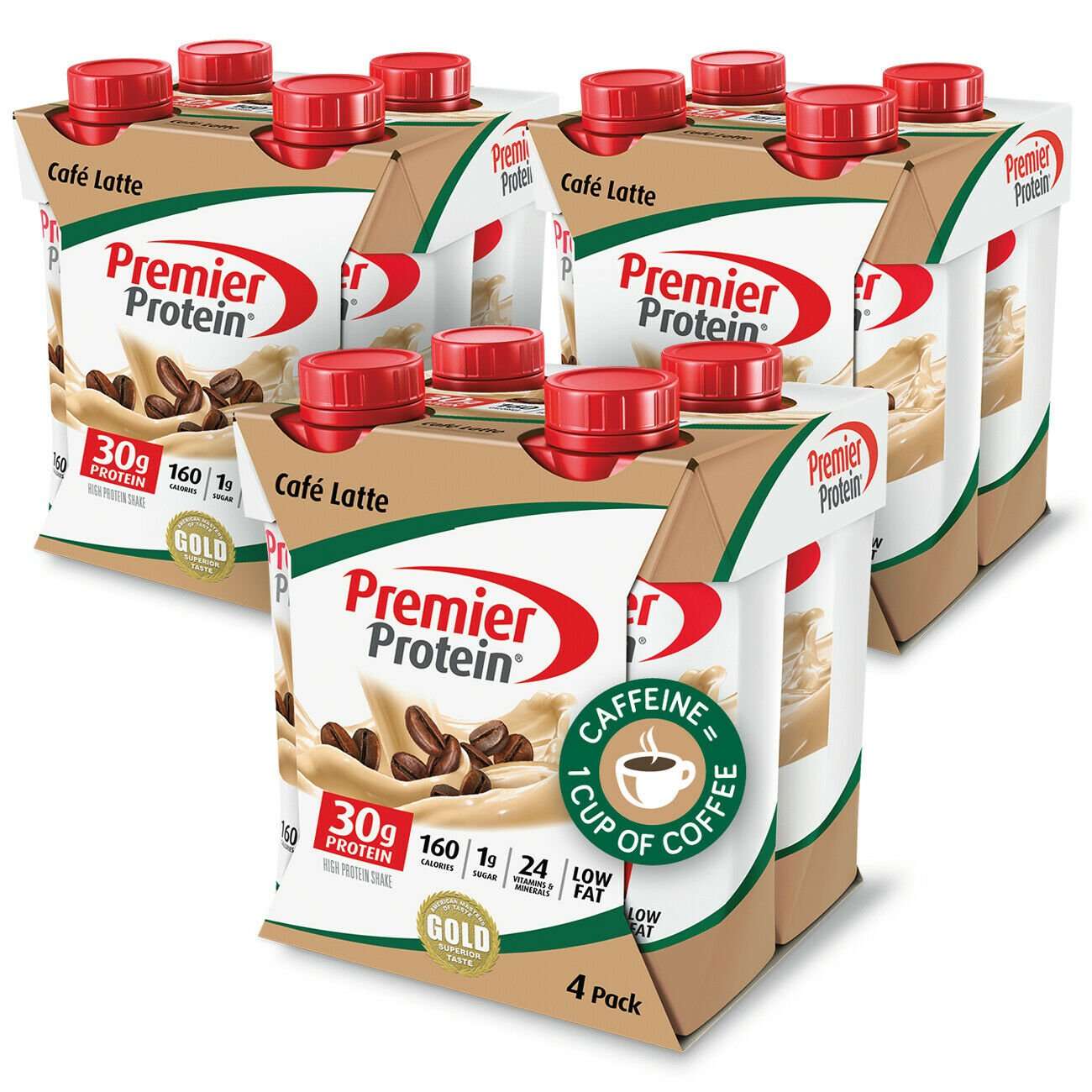 Premier Protein 30g High Protein Shake, Cafe Latte (11 fl ...