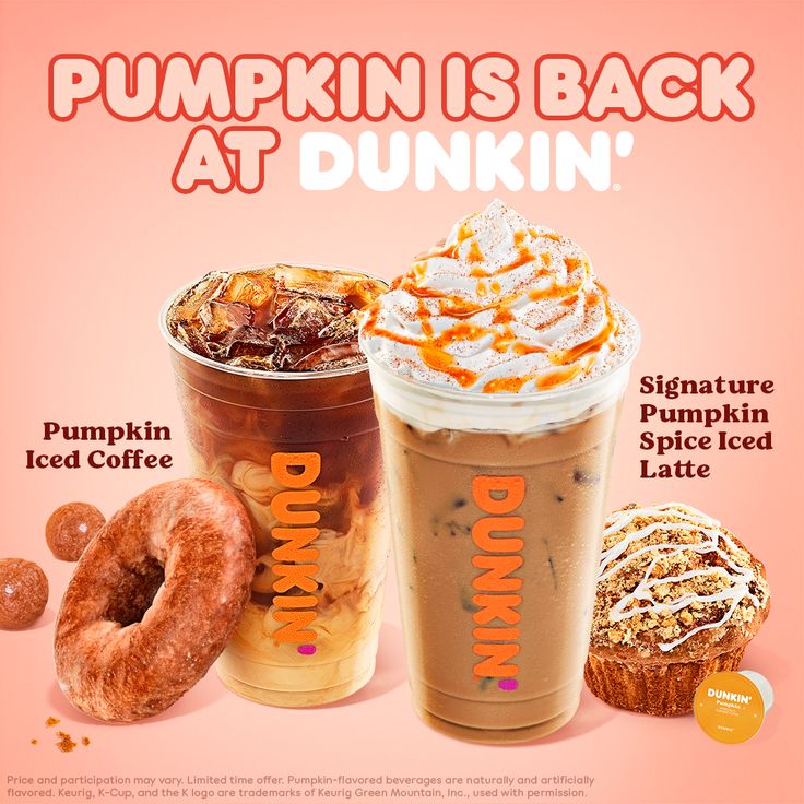 Pumpkin is back at Dunkin in 2020