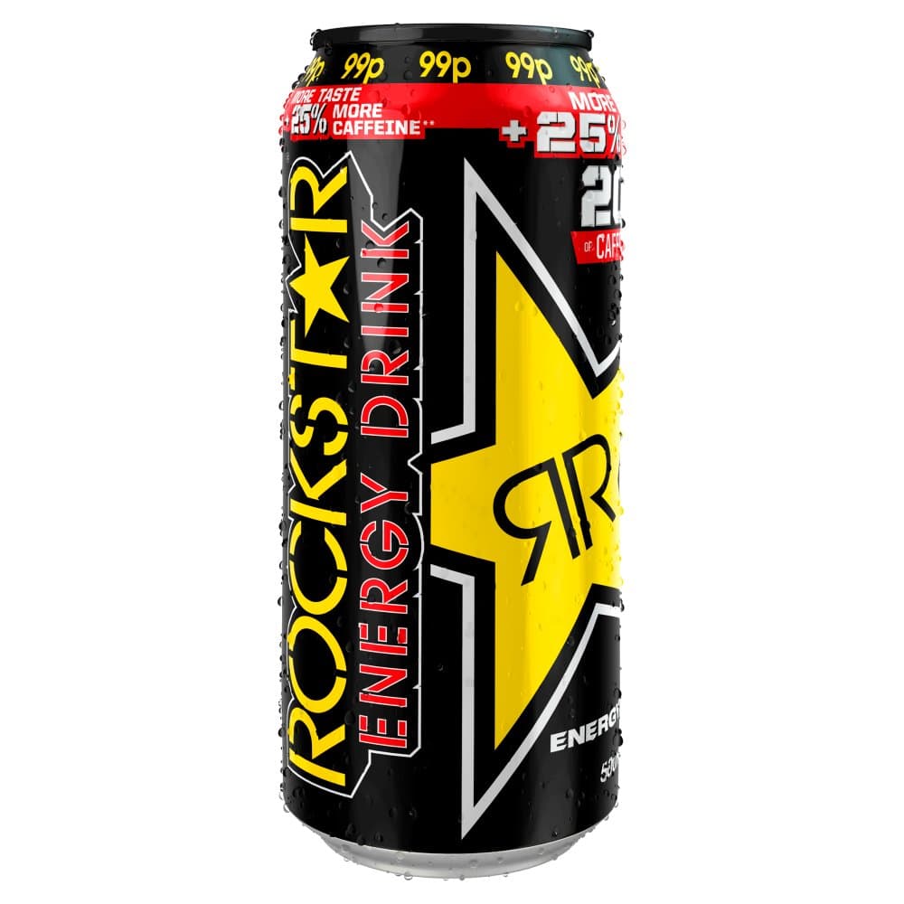 Rockstar Original Energy Drink 25% More Caffeine 500ml