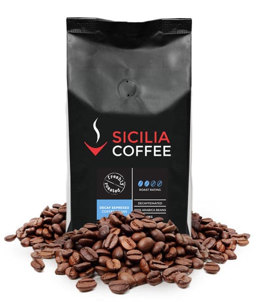 Sicilia Coffee 1kg Decaf Coffee Beans