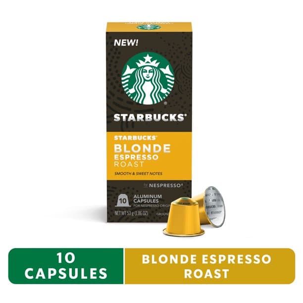Starbucks by Nespresso Original Line Capsules  Blonde Roast Espresso ...