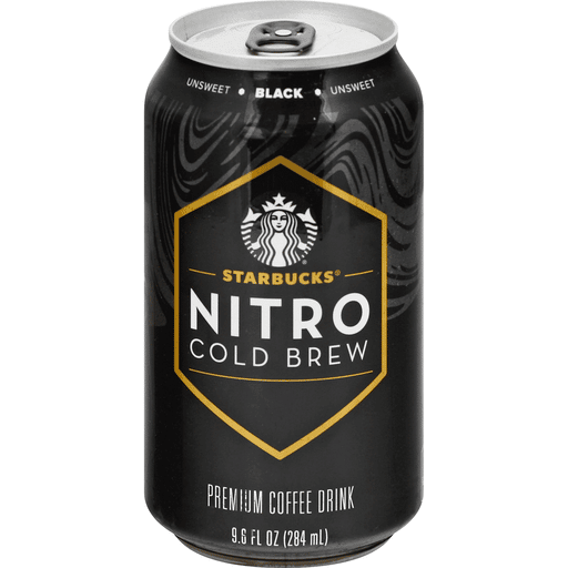 Starbucks Nitro Cold Brew Coffee Drink, Premium, Unsweet, Black