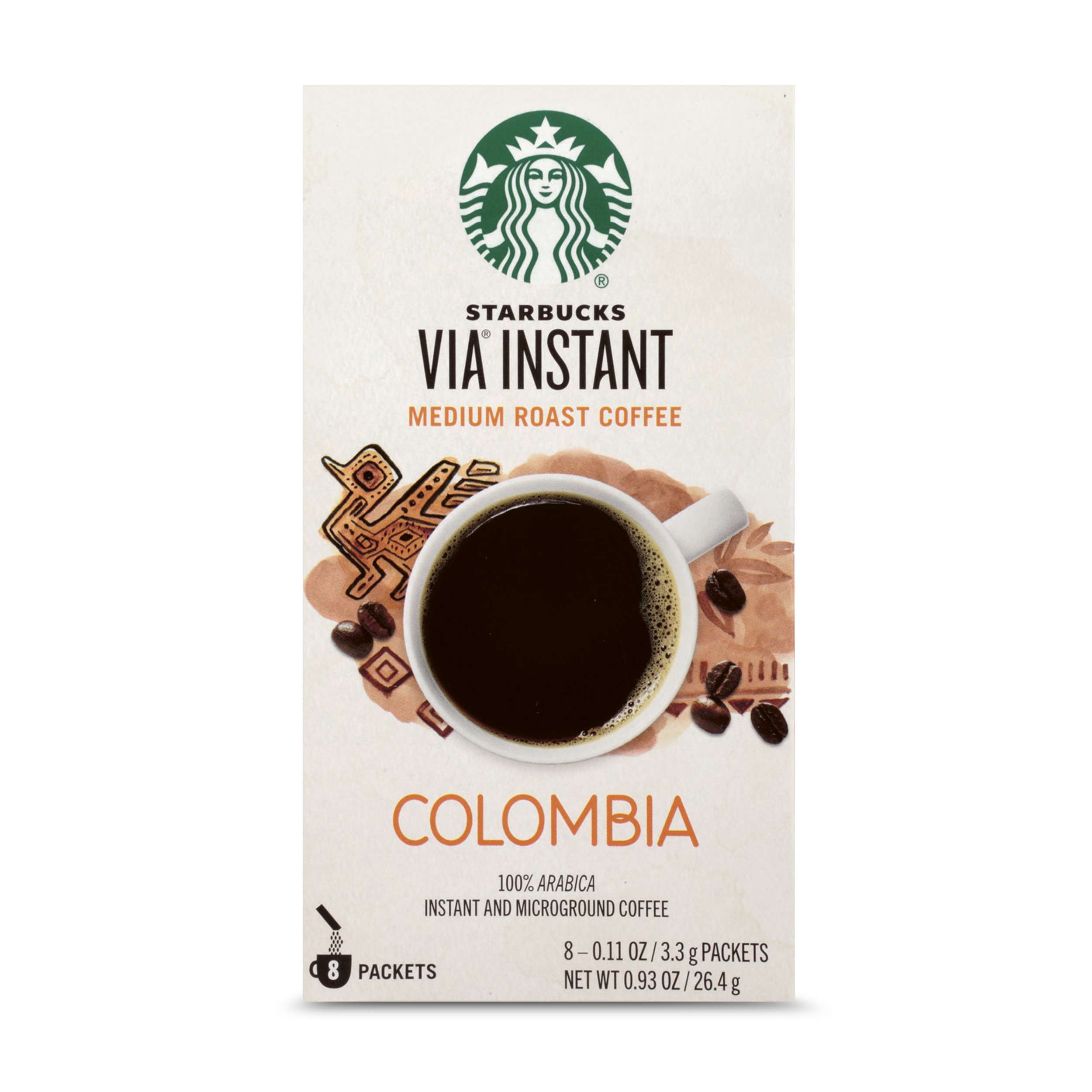 Starbucks VIA Instant Coffee Medium Roast Packets  Colombia  1 box (8 ...