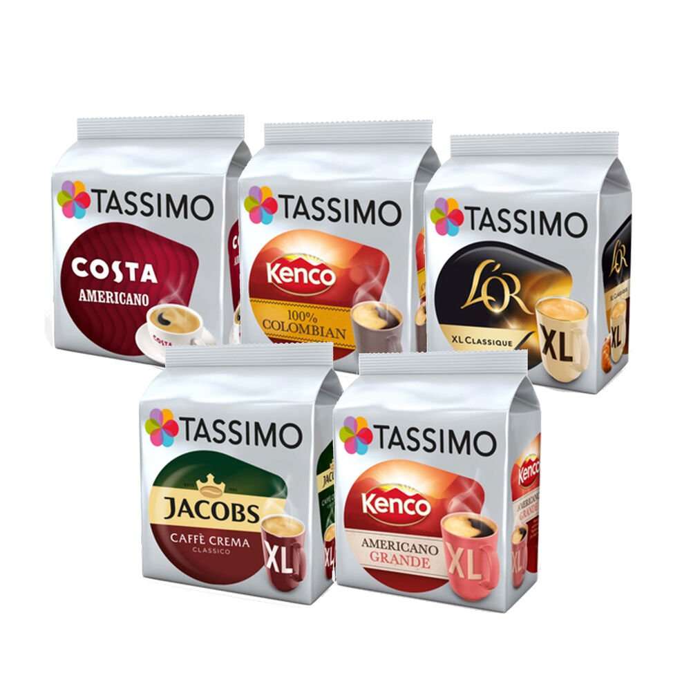 Tassimo Black Coffee Selection Bundle Capsules T