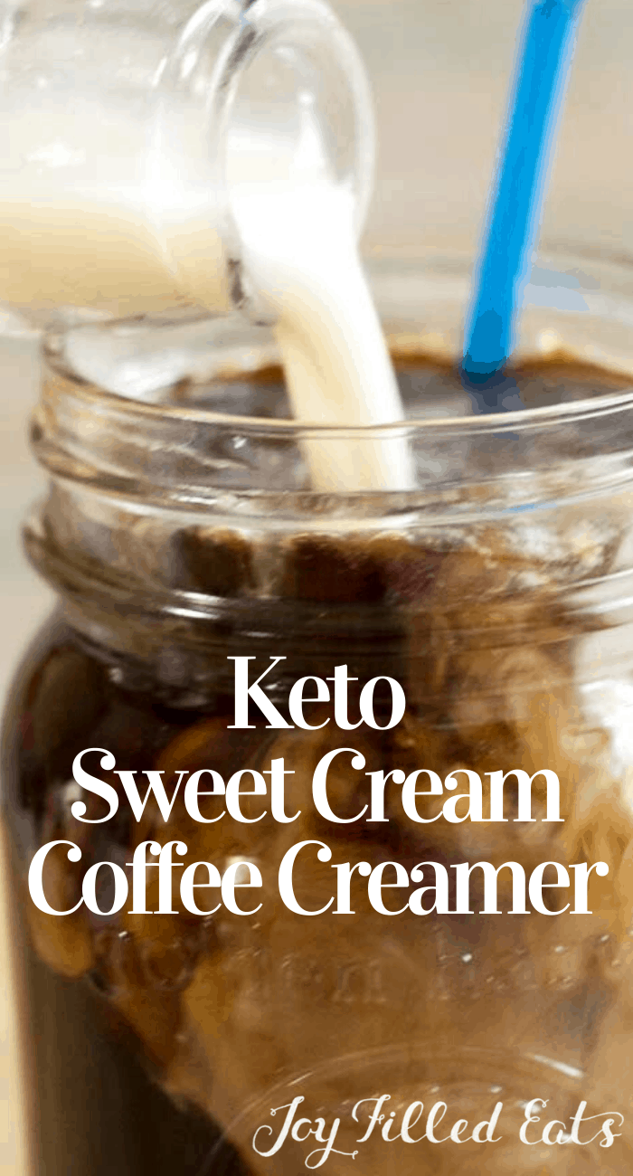 This easy Keto Coffee Creamer is perfect for both hot or ...