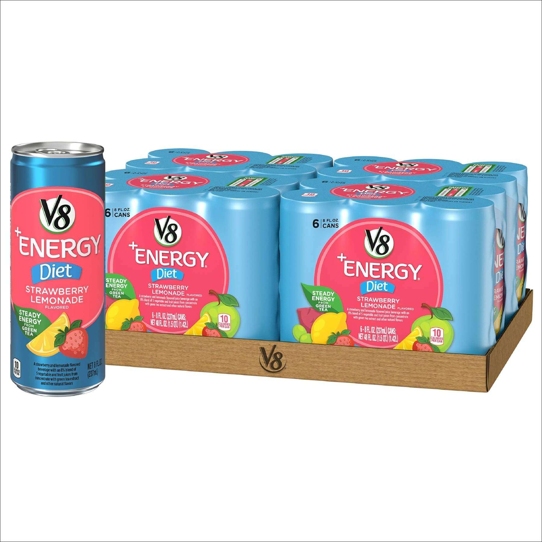 V8 +Energy, Healthy Energy Drink, Natural Energy from Tea ...