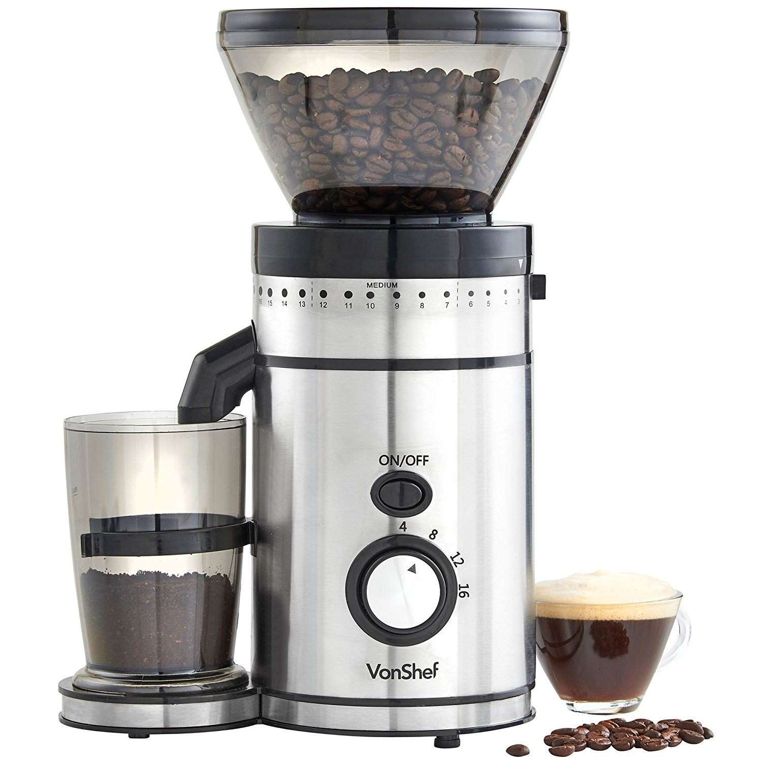 VonShef Premium Burr Coffee Grinder Review 2019
