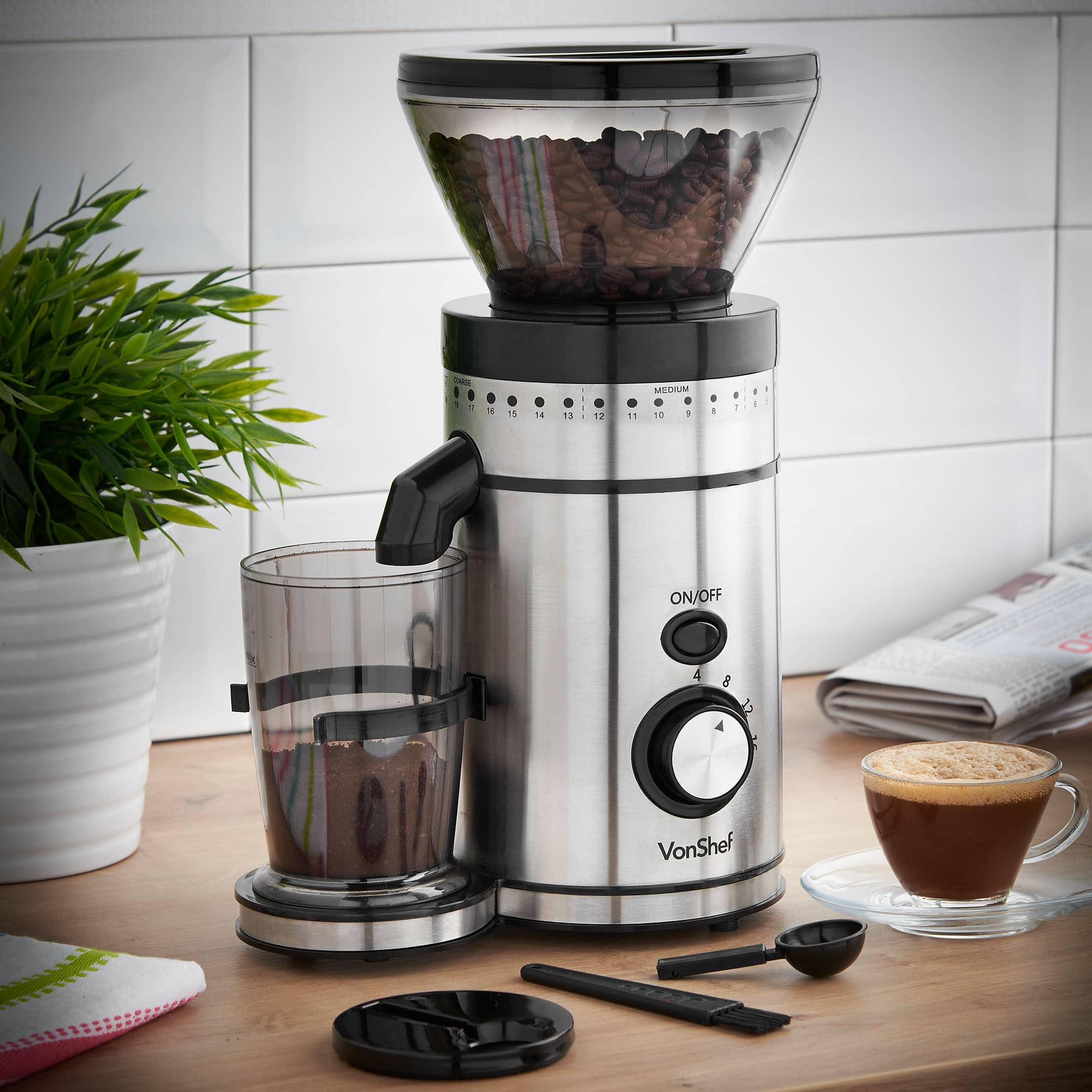 VonShef Premium Burr Coffee Grinder Review